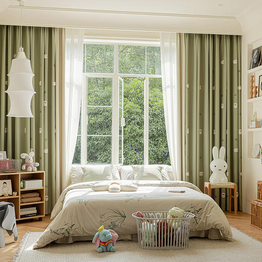 【小熊软糖】【 小羊咩咩】金蝉卡通儿童房拼接款窗帘 商品图13