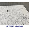 【大彩图】李晓明工笔画白描底稿斗方小品《洛浦春光》牡丹临摹勾线花鸟线稿K042 商品缩略图4