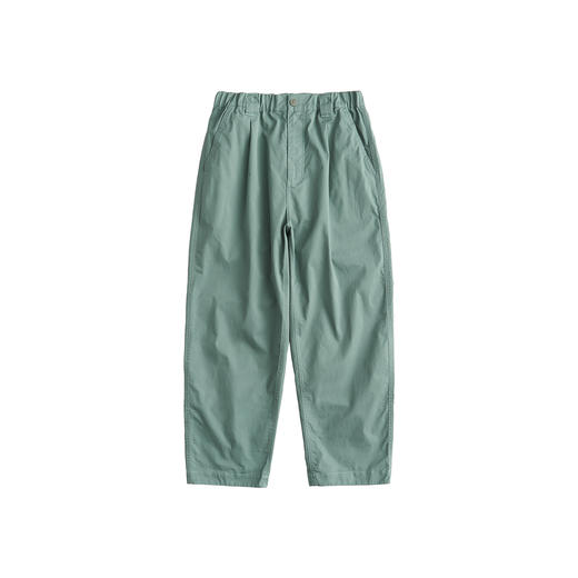 吃茶去chichaqu宽松微锥单褶直筒长裤 商品图2