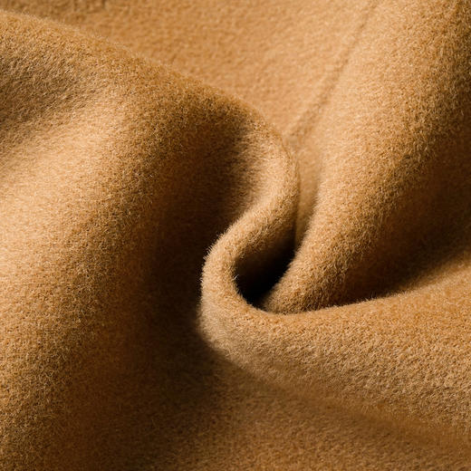 剩M/L/XL/XXL 米思阳2025冬季新款简约经典毛呢外套双面呢100%羊毛系带上衣1841 商品图3