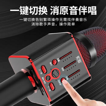 索爱（soaiy）MC1 无线k歌手机麦克风话筒 直播主播唱歌神器麦克风音响音箱一体无线蓝牙家庭户外ktv 香槟金 /数码 /影音娱乐 /麦克风 商品图6