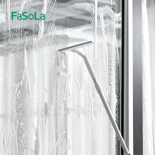FaSoLa清洁套装伸缩铝杆除尘掸玻璃刮头通用杆 商品图1
