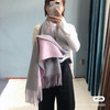 Lv羊绒围巾-粉灰色 商品缩略图2
