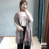 Lv羊绒围巾-粉灰色 商品缩略图4