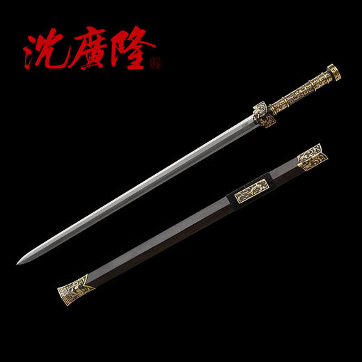 战锋龙王剑 大汉剑战国剑 传统宝剑硬剑一体剑 龙泉沈广隆宝剑 未开刃 商品图3