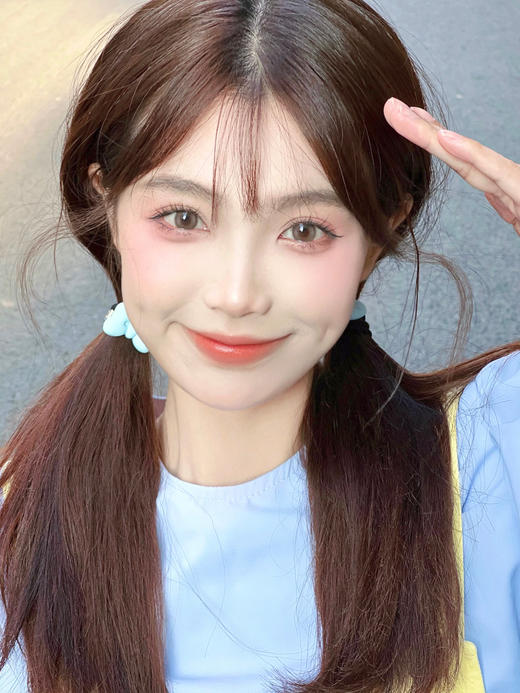 clairecolor  琥珀奶棕/软糖加冰 棕 14.2mm 年抛 含硅水凝胶 商品图1