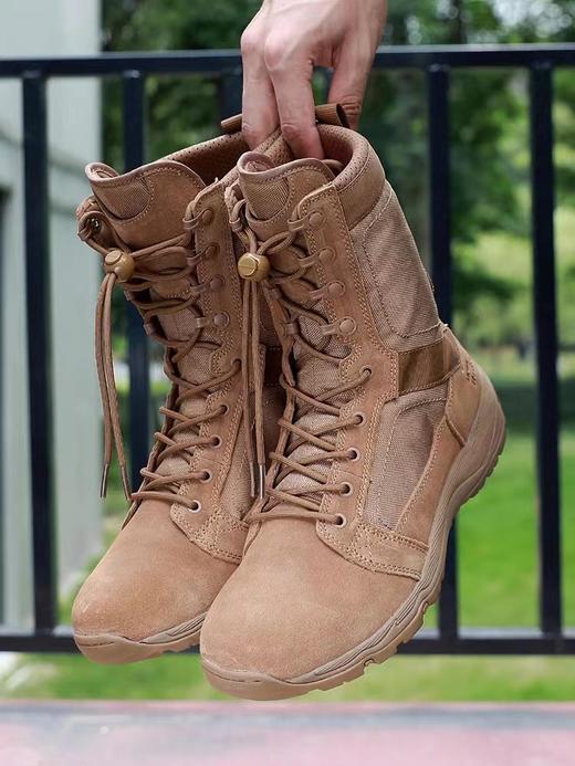 夏季君洛克飞鱼超轻作战靴透气男士女战术靴高帮轻便沙漠靴D15008 商品图12