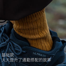 靴下物袜子女秋冬季中筒袜基础款简约百搭竖条纹纯色长款堆堆袜