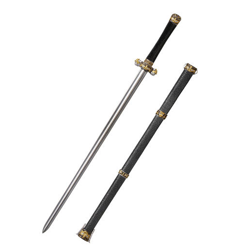 星川剑 手工花纹钢传统宝剑战国剑汉剑唐剑龙泉沈广隆宝剑 未开刃 商品图13