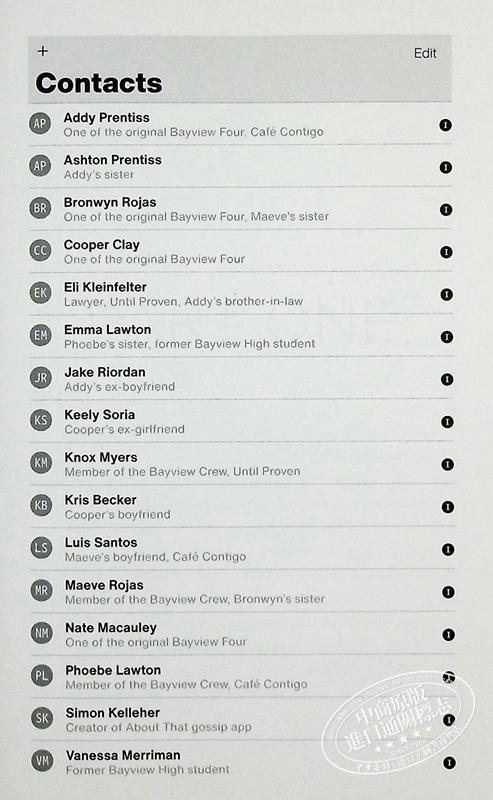 【中商原版】谁在说谎3 英文原版 Karen M Mc Manus One of Us Is Back 商品图4