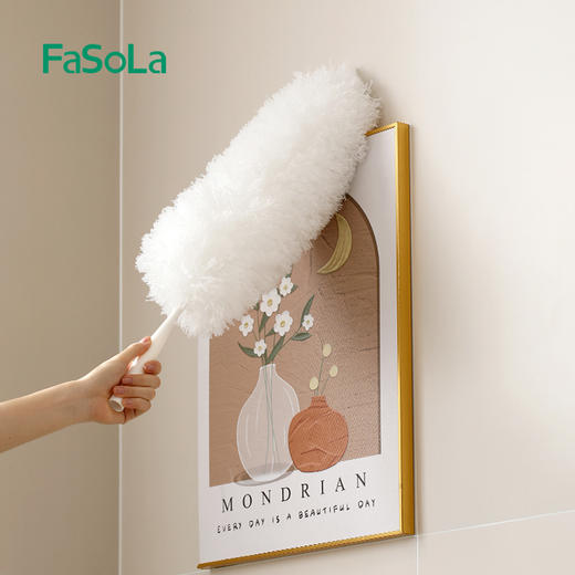 FaSoLa清洁套装伸缩铝杆除尘掸玻璃刮头通用杆 商品图5