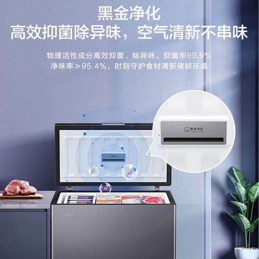 海尔新上市-38度冷冻大容量一级能效节能冷藏切换两用卧式大容量风冷无霜冰柜BC/BD-200WGHEB1 商品图5