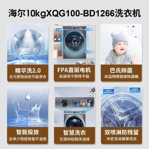 海尔（Haier）洗衣机 XQG100-BD1266 商品图2