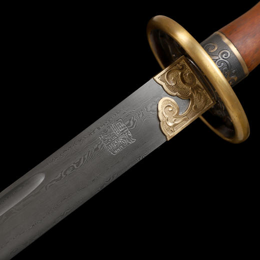 宏志明刀剑 龙泉传统刀剑 沈广隆宝剑 手工刀剑 花纹钢 未开刃 商品图6