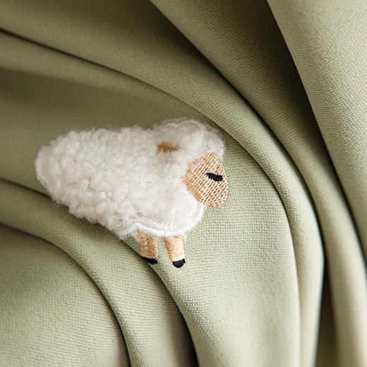 【小熊软糖】【 小羊咩咩】金蝉卡通儿童房拼接款窗帘 商品图11