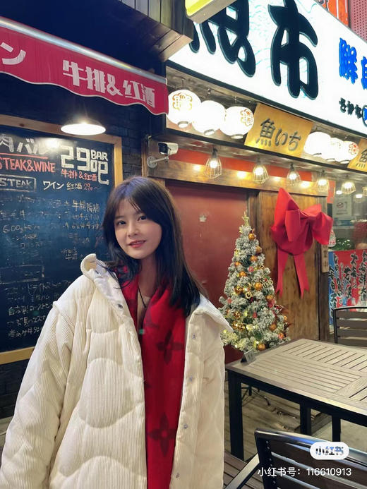 Lv羊绒围巾-酒红色 商品图6