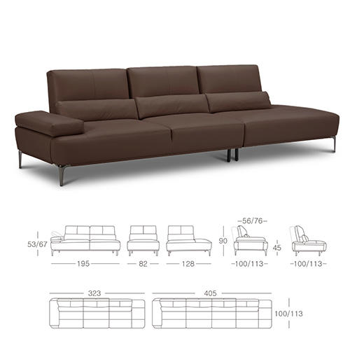 顾家家居整装 精致简约 皮艺沙发 KZ.1020云栖 商品图6