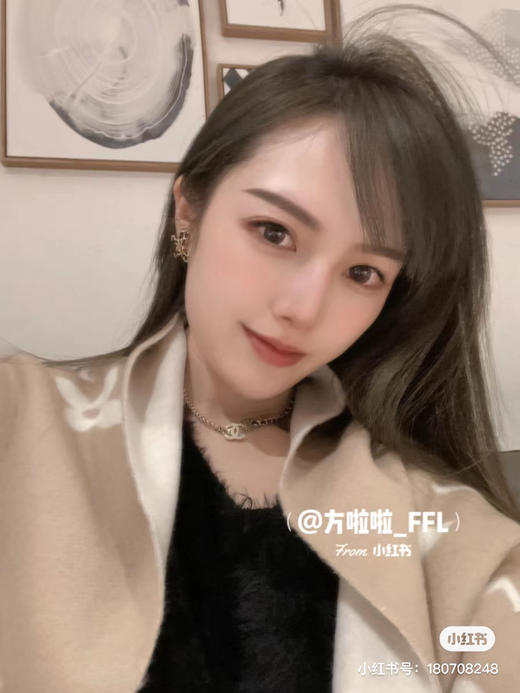 Lv羊绒围巾-浅色奶茶色 商品图2