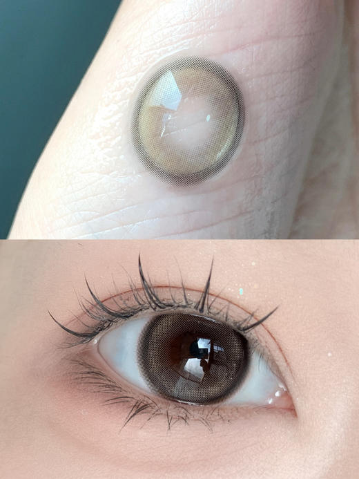 clairecolor 酒心加冰 灰黑 14.2mm 年抛 含硅水凝胶 商品图5