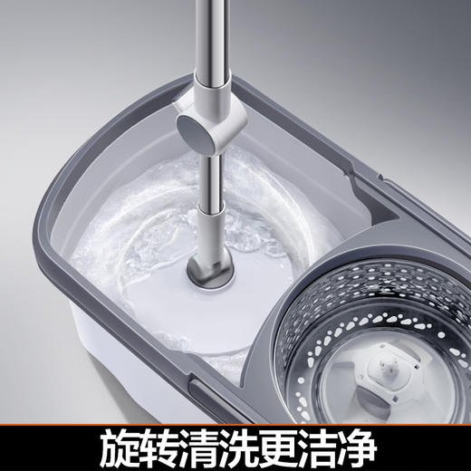 【大卫 拖把专家】2023新款 D10免手洗家用懒人拖布桶旋转甩干一拖净 商品图3