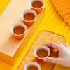 哲品 心想事橙盖碗茶具套装一壶六杯一公道杯配茶巾 商品缩略图3