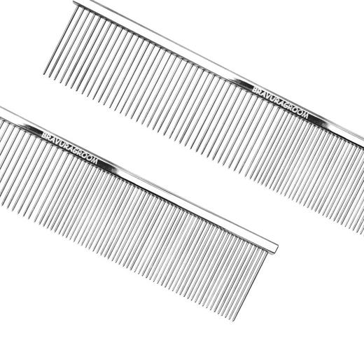 宠物排梳H01开结梳狗狗梳齿密齿直排梳猫咪去毛梳养宠家庭宠物美容通用梳子 商品图1