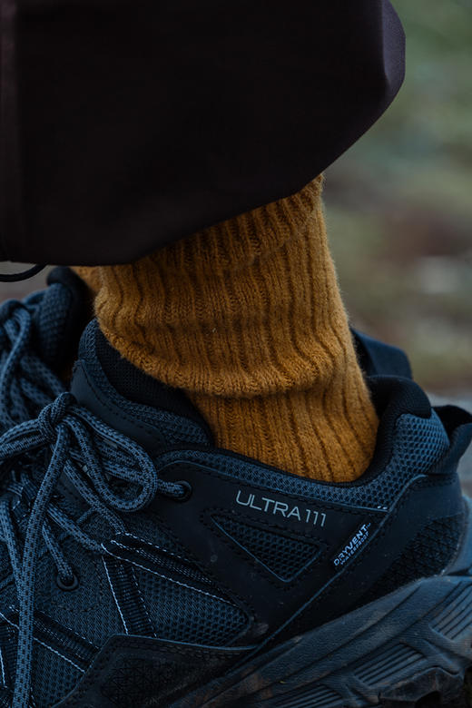 靴下物袜子女秋冬季中筒袜基础款简约百搭竖条纹纯色长款堆堆袜 商品图5