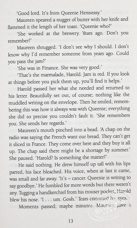 一个人的朝圣 英文原版小说 英文版 英文原版书 The Unlikely Pilgrimage Of Harold Fry 乔伊斯 蕾秋 畅销小说 正版图书 商品图4