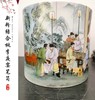 新粉结合桃李夜宴笔筒 商品缩略图0