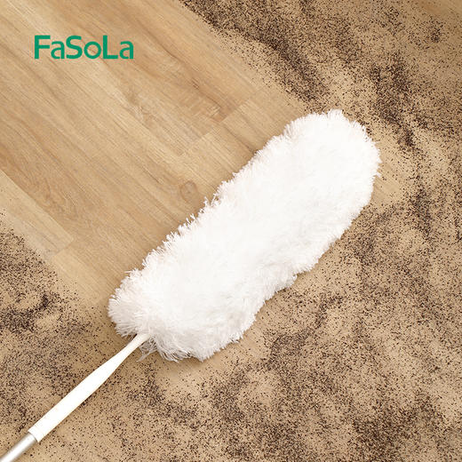 FaSoLa清洁套装伸缩铝杆除尘掸玻璃刮头通用杆 商品图12