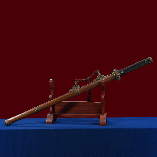 天盛唐横刀剑花纹钢龙泉沈广隆宝剑一体刀剑防身冷兵器 未开刃 商品图1