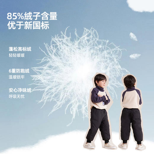 【经典过冬 人手一条】快乐小狗徽标羽绒裤PDK2218 商品图4