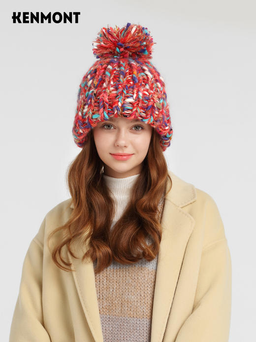 【云优选】卡蒙女士提花针织帽 商品图3