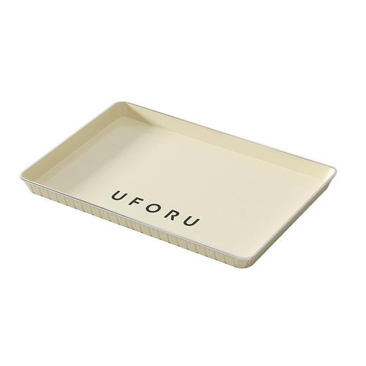 轻奢茶盘家用客厅放水杯点心甜品水果收纳盘北欧风长方形塑料托盘 商品图4