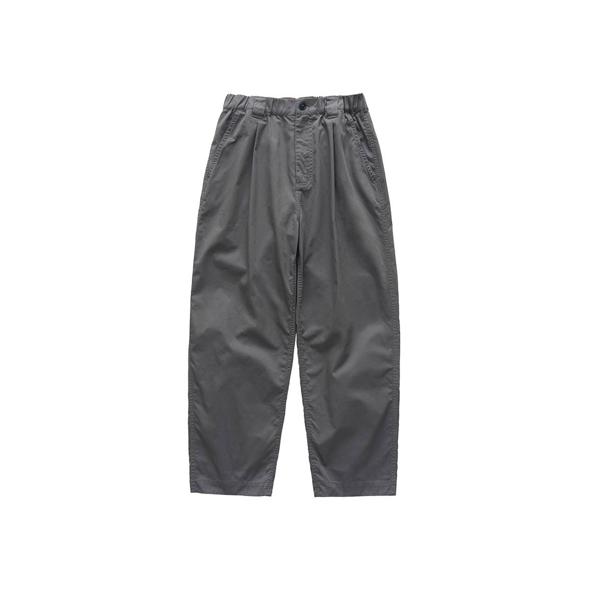 吃茶去chichaqu宽松微锥单褶直筒长裤