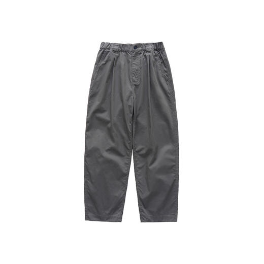 吃茶去chichaqu宽松微锥单褶直筒长裤 商品图0