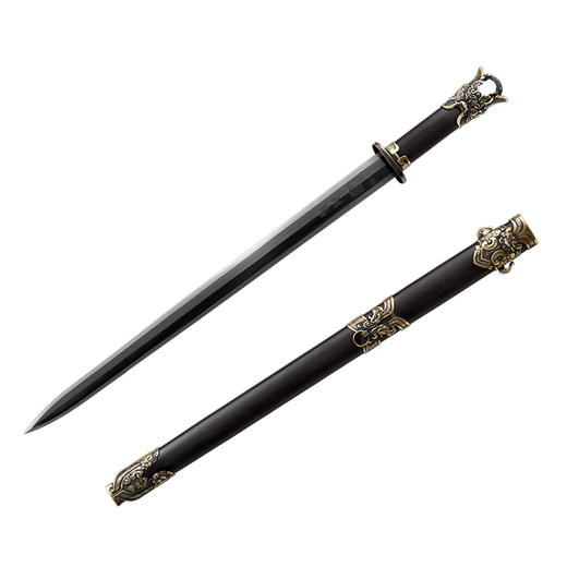 泰阿剑 太阿剑 战国剑 春秋战剑 硬剑一体刀剑 传统宝剑 龙泉沈广隆宝剑 未开刃 商品图7