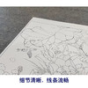 【大彩图】李晓明工笔画白描底稿斗方小品《白荷蓝翠》荷花临摹勾线花鸟线稿KA06 商品缩略图4