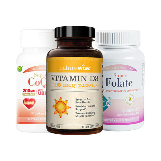 【备孕三件套】Naturewise维生素D3+还原型辅酶+活性叶酸 成人备孕安胎哺乳 备孕补剂助力好孕【下单后不可退货/退款】 商品图7