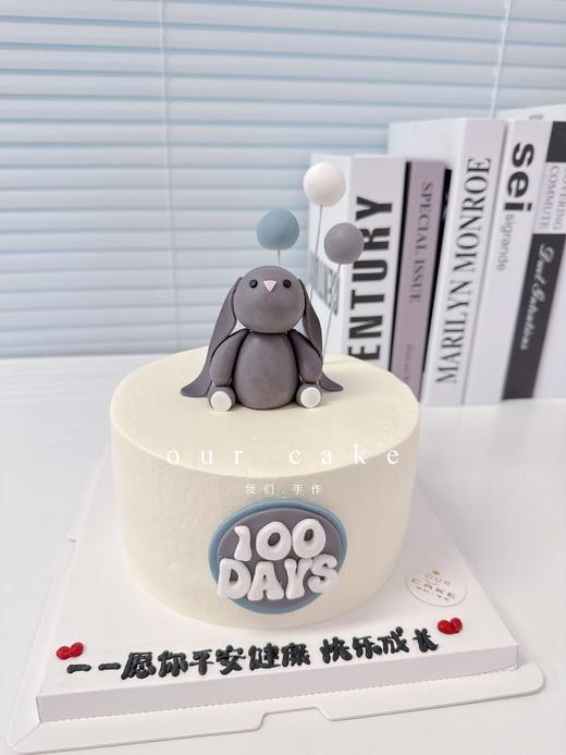 小兔抱小熊卡通动物蛋糕-低糖处理无添加 商品图5