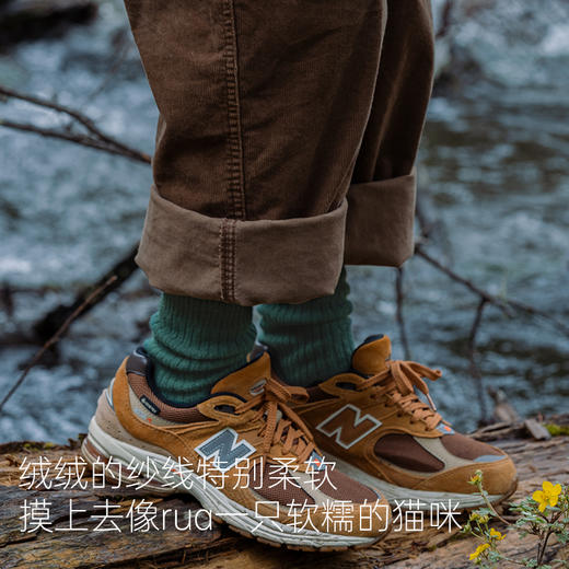 靴下物袜子女秋冬季中筒袜基础款简约百搭竖条纹纯色长款堆堆袜 商品图2