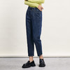 谜底牛仔萝卜裤女2024春季新款复古百搭高腰宽松九分裤241MK0008 商品缩略图1