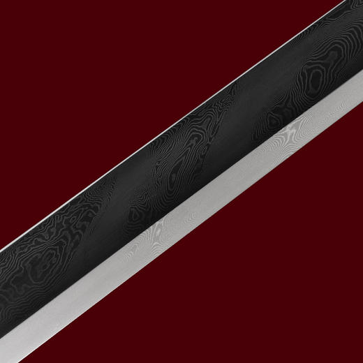 璟瑞唐横刀剑传统手工宝剑 龙泉沈广隆花纹钢剑仿古刀剑 未开刃 商品图5