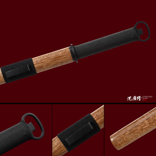 素装汉环首刀高碳钢龙泉沈广隆唐横刀一体刀剑防身冷兵器未开刃 商品图4