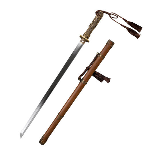 水龙唐横刀剑汉唐宝剑龙泉沈广隆宝剑一体刀剑防身冷兵器 未开刃 商品图6