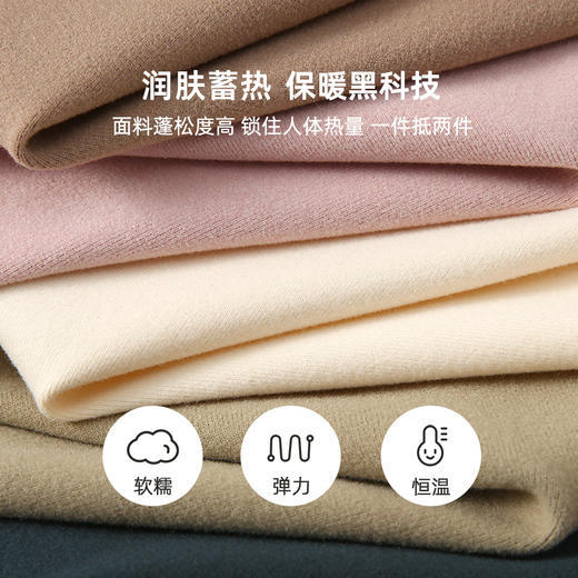 【蓄热德绒 保暖黑科技】印花百搭款高领打底T恤PDT2206 商品图4