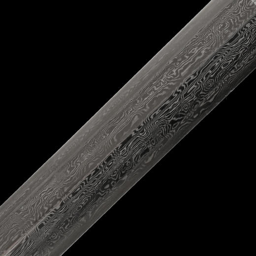 龙门环首剑唐刀剑传统一体刀剑花纹钢汉剑龙泉沈广隆宝剑  未开刃 商品图5