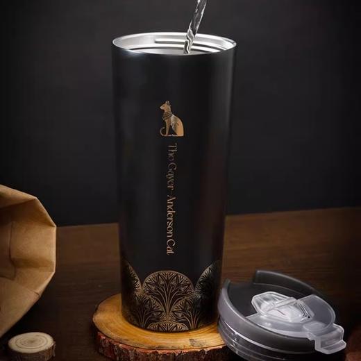 大英博物馆 盖亚·安德森猫系列 大容量吸管直饮两用斜身保冷保温杯700ml 商品图2