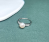S925淡水珍珠戒指-扁圆珠 商品缩略图0