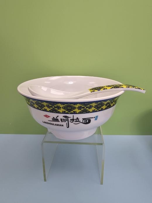 尊贵黄兰州拉面密胺仿瓷餐具10个起包邮发货包破损 勺子40个起包邮包破损 商品图2